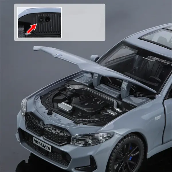 1/32 Scale Alloy Car Model with Sound and Light - Image 3