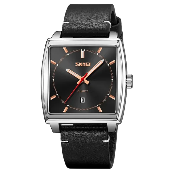 Men's Quartz Watch with Leather Strap - Image 7