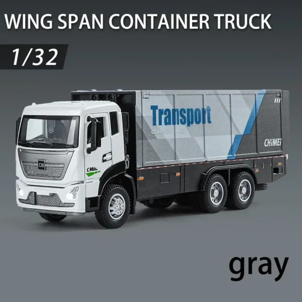 1:32 Scale Diecast Container Truck Model - Image 7