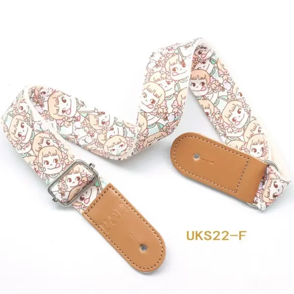 Adjustable Cartoon Cotton Ukulele Guitar Strap - Image 13