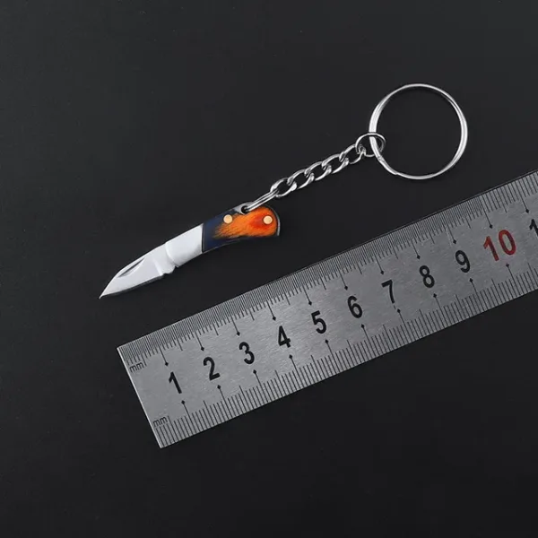 Mini Folding Knife Keychain with Sharp Blade - Image 7