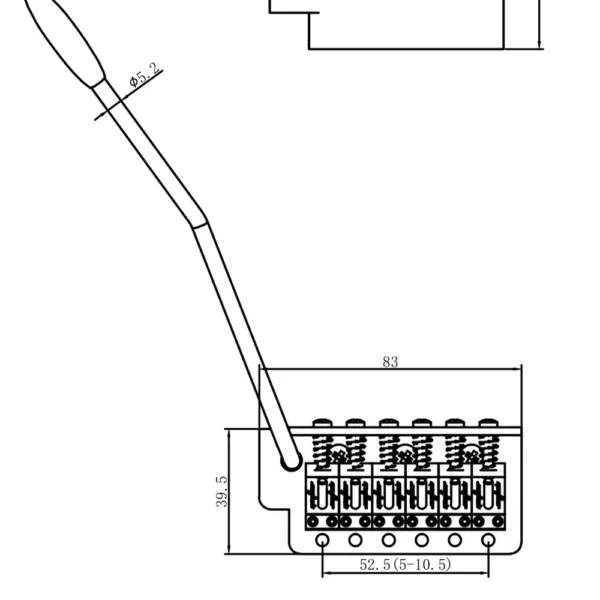 Tremolo Bridge for ST Electric Guitar - Image 5