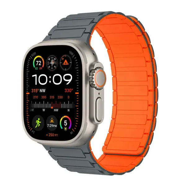 Silicone Magnetic Strap for Apple Watch 49mm 45mm - Image 23