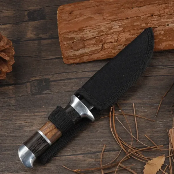 Outdoor Stainless Steel Fixed Blade Knife with Sheath - Image 3