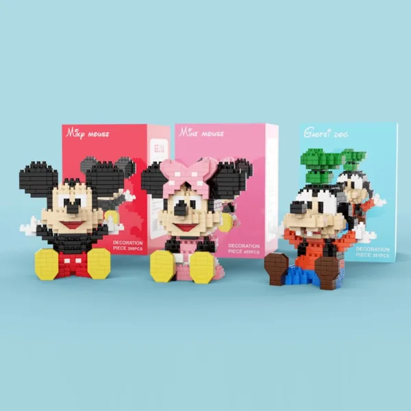 Mickey and Minnie Mini Building Blocks Set