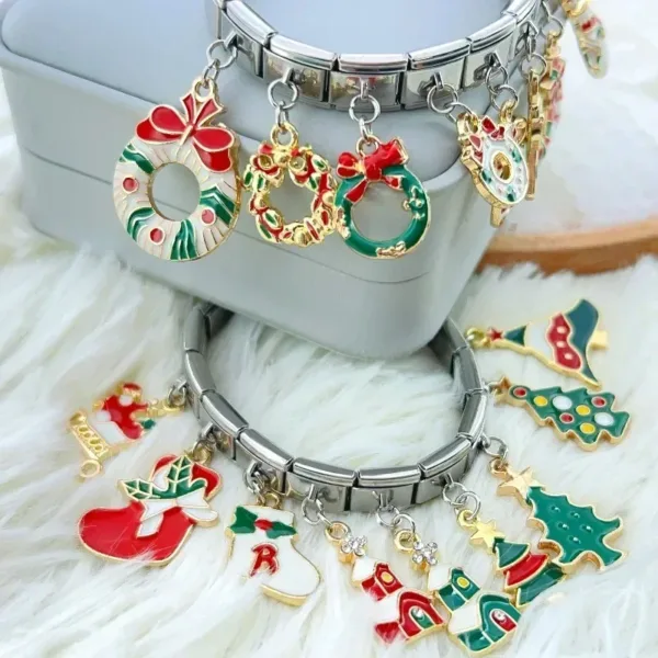 Christmas Tree Charm Links for Bracelets - Image 4