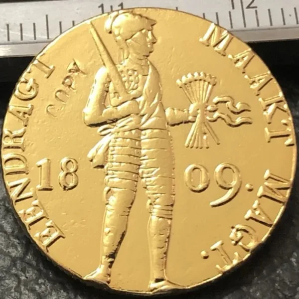 1809 Netherlands Louis Napoleon Gold Coin Replica - Image 3