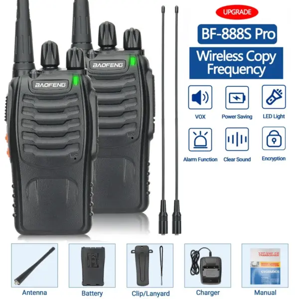 Baofeng BF-888S Pro Walkie Talkie Set - Image 8