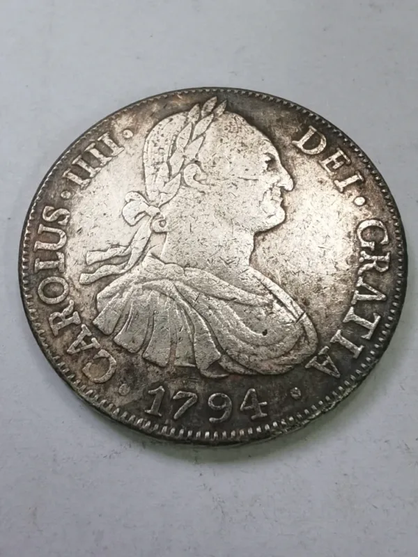 Bolivia 8 Reales Silver Plated Coin Copy - Image 11