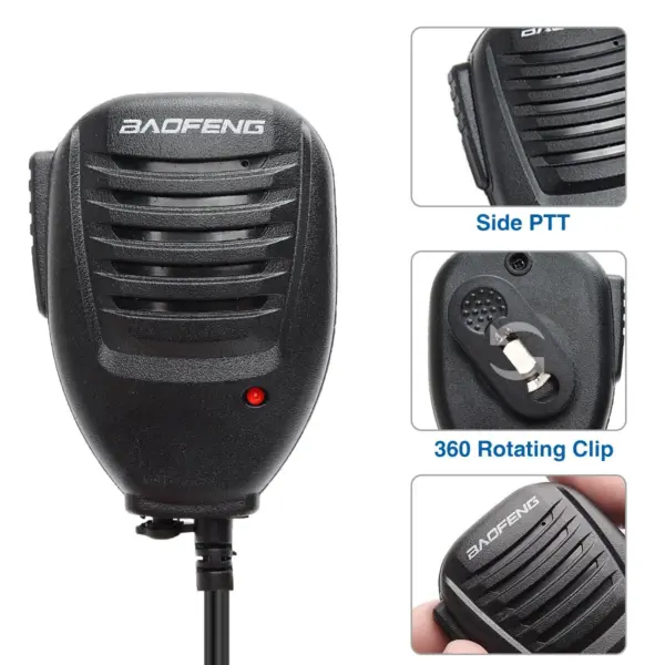 Baofeng Speaker Mic for UV-5R Walkie Talkies - Image 3