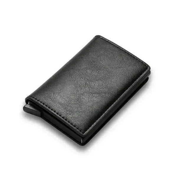 Men's PU Carbon Fiber Anti-theft Wallet - Image 8