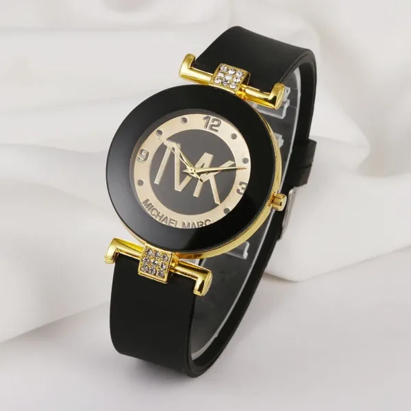 Women's Quartz Watch with Silicone Band