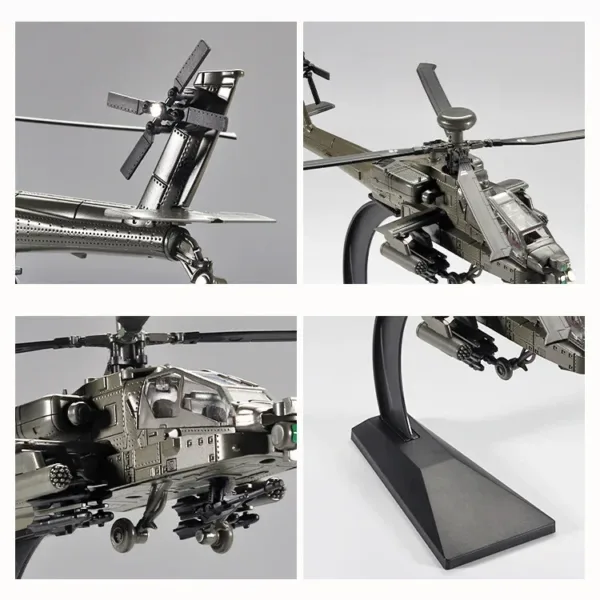 1/32 Scale Diecast Apache Helicopter Model - Image 3