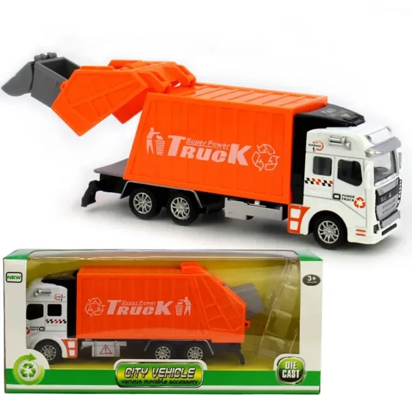 1:32 Diecast Simulation Garbage Truck Model - Image 6