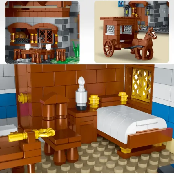 Medieval Tavern Building Blocks Model Set 3451PCS - Image 6