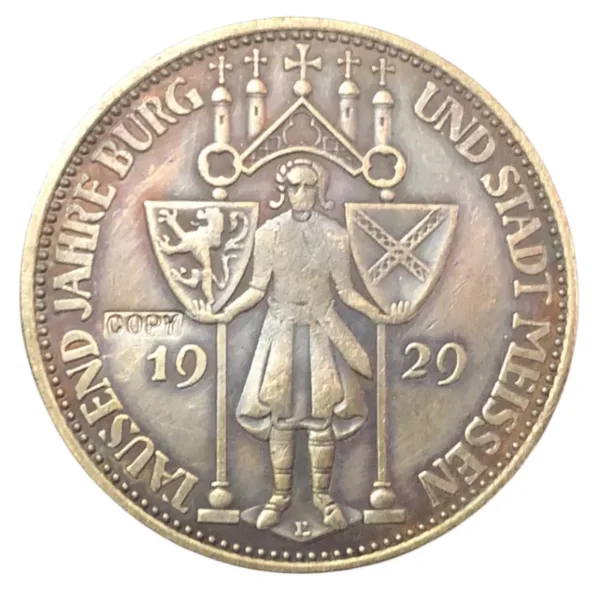 1929 Germany 5 Reichsmark Antique Replica Coin