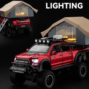 1/24 Raptor F150 Diecast Model with Sound 13 S92c3e711b8b044dd9de2c617c245261ez 2