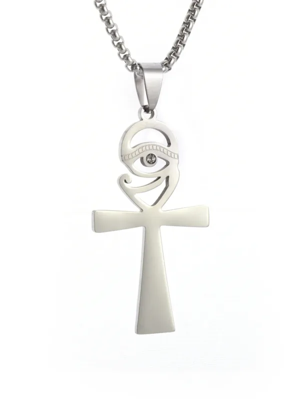 Eye of Horus Cross Pendant Necklace - Image 45