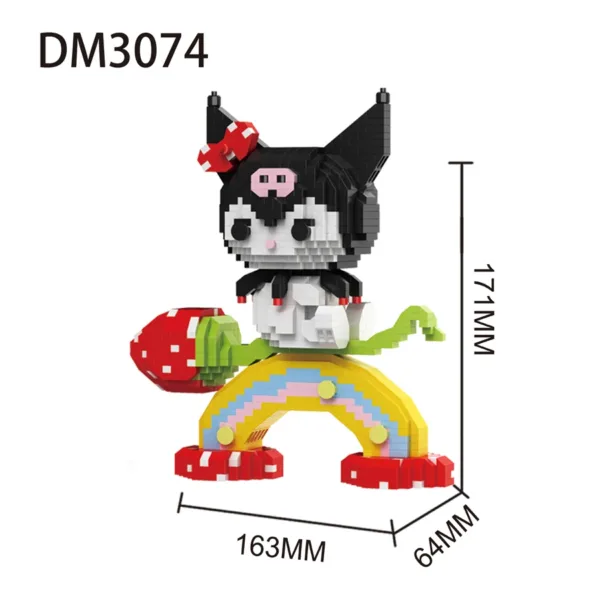 Hello Kitty Kuromi Mini Building Blocks Set - Image 9