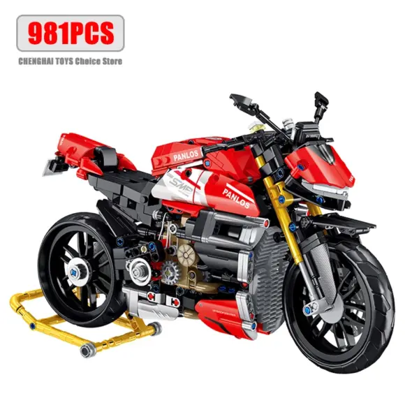 981Pcs Motorcycle Building Blocks Model Set