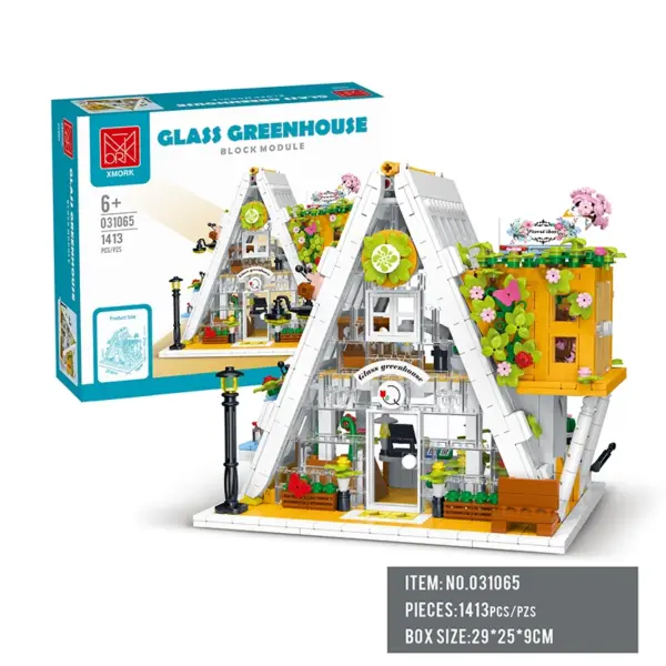 Glass Flower Shop Streetview Building Blocks Set - Image 4