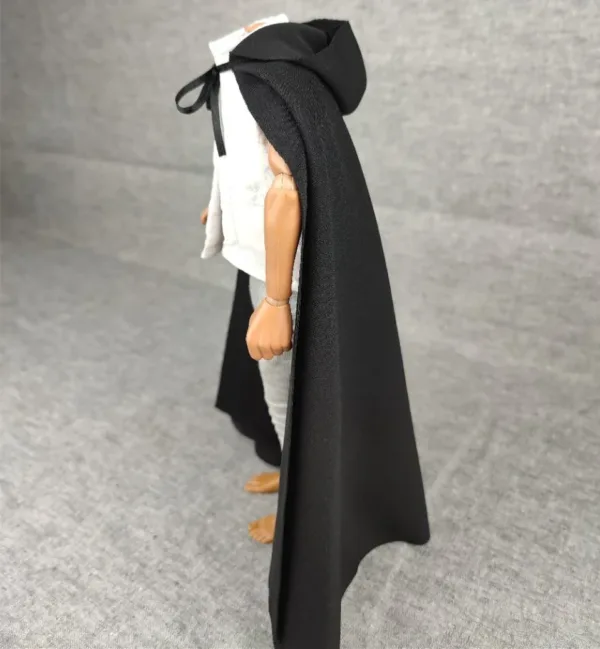 1:6 Scale Black Hooded Cloak for Action Figures - Image 5