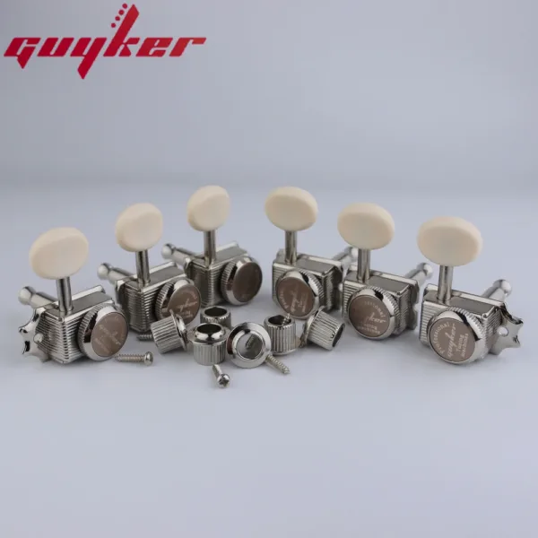 Vintage Nickel Gold Electric Guitar Tuners - Image 4