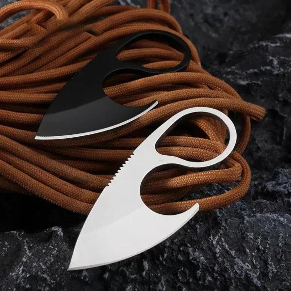 Stainless Steel Fixed Blade Knife with Sheath - Image 2