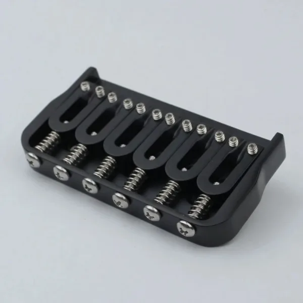 Black 6 and 7 String Electric Guitar Bridge - Image 4