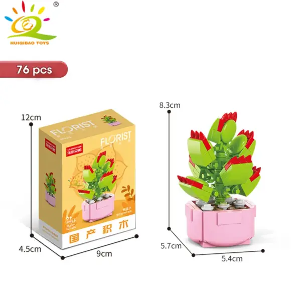 DIY Flower Succulent Building Blocks Set - Image 12