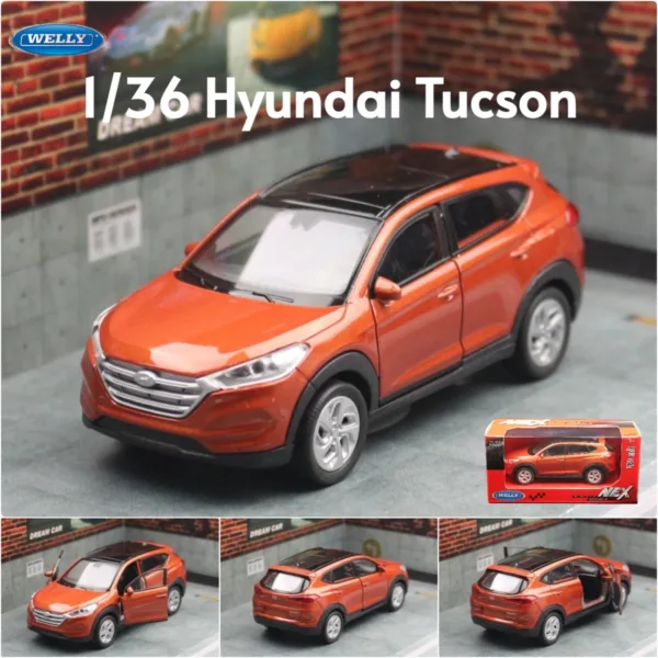 1:36 Hyundai Tucson Diecast Model Car - Image 8