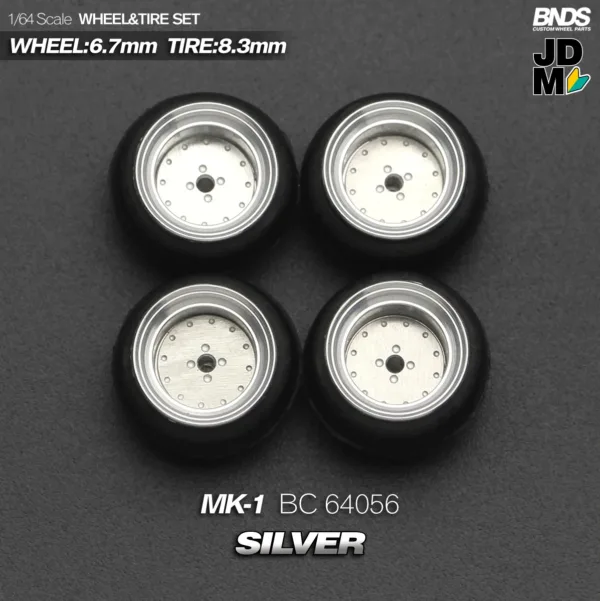 1/64 Scale Alloy Wheel and Tire Set 4pcs - Image 37