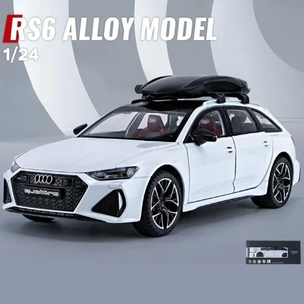 1/24 Audi RS6 Diecast Model Car Toy - Image 10