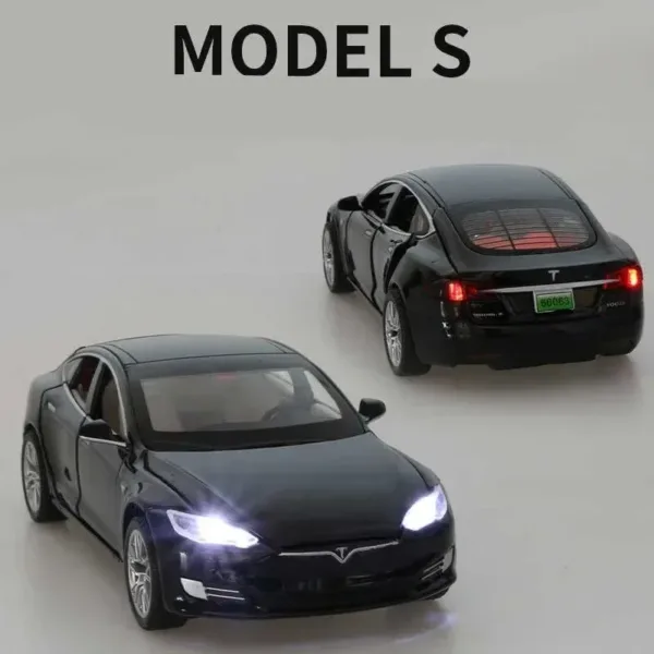 1:32 Tesla Model X, 3, S Diecast Car Set - Image 2