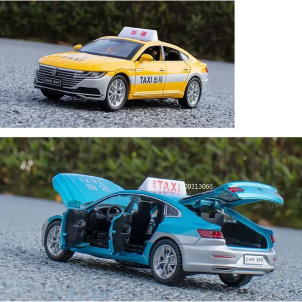 1:32 Scale Diecast CC Taxi Model Car - Image 6