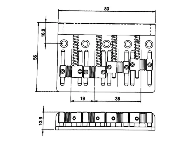 High Mass Bass Bridge for Jazz Bass - Image 6