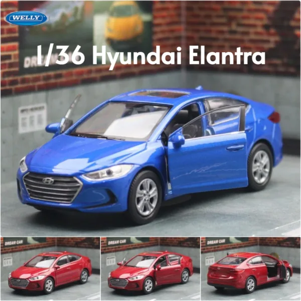 1/36 Scale Hyundai Elantra Diecast Model Car