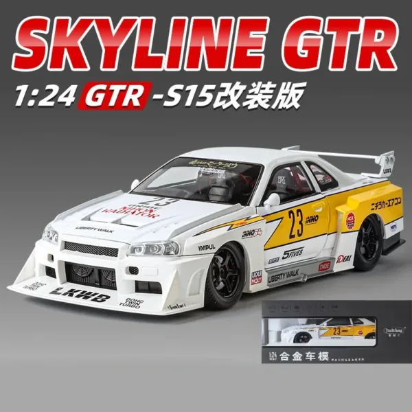 1:24 Nissan GTR R34 Skyline Alloy Model Car