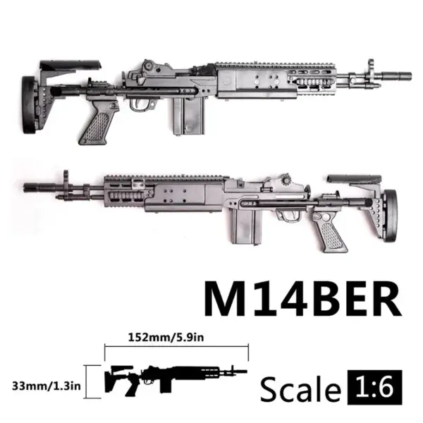 1/6 Scale M14BER Combat Rifle Model Kit - Image 4