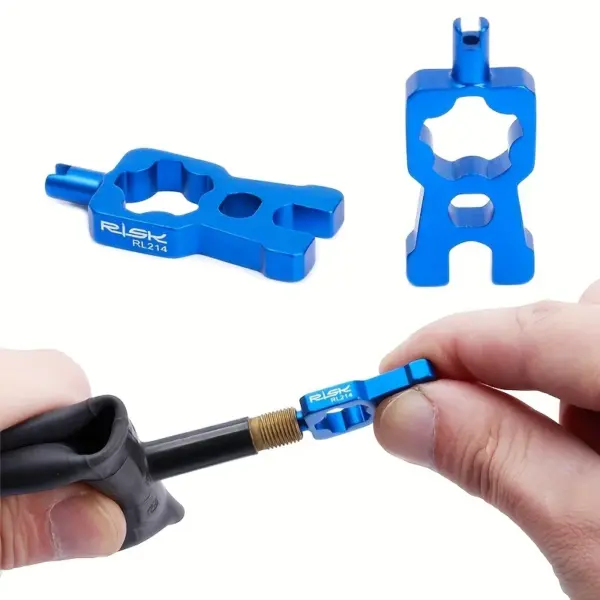 Multifunctional Blue Nozzle Tool for Bicycle - Image 4