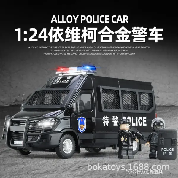 Iveco Police Car Diecast Model for Collectors