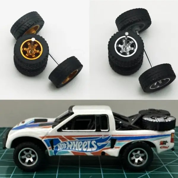 Diecast Car Wheels and Rubber Tires 1/64