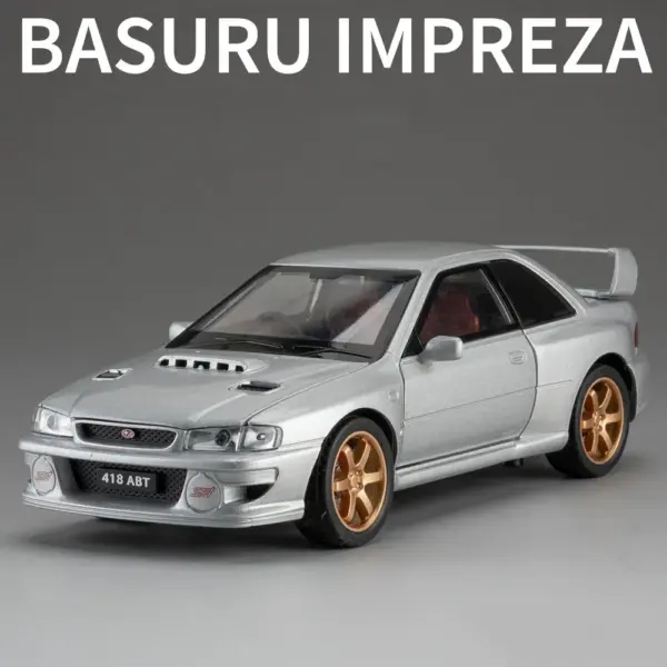 1:32 Scale Subaru Impreza Diecast Model Car - Image 9