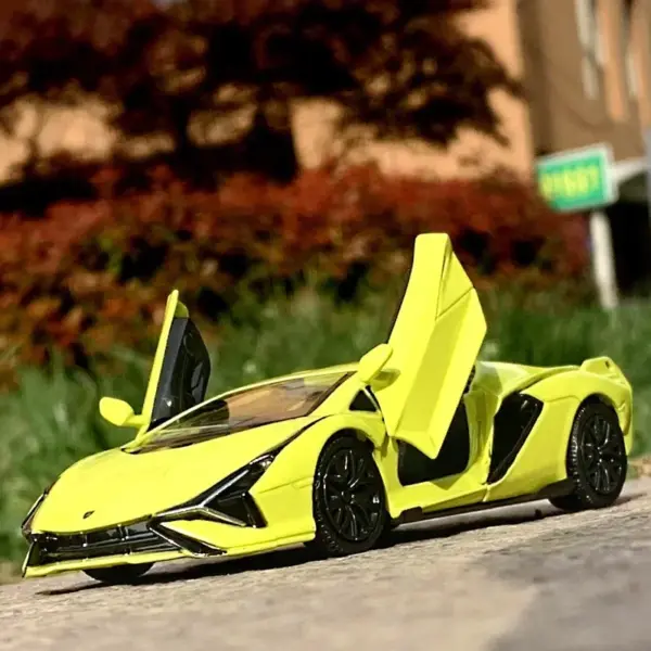 1:36 Scale Lamborghini Sian Diecast Model Car - Image 3