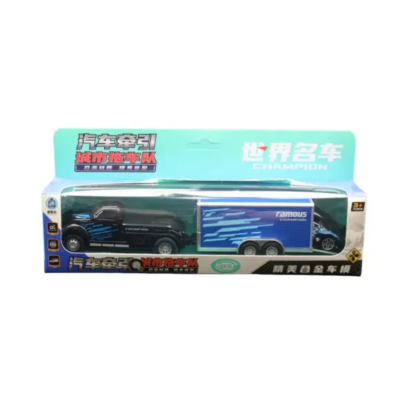 1:64 Alloy Flat Trailer and Truck Model - Image 6