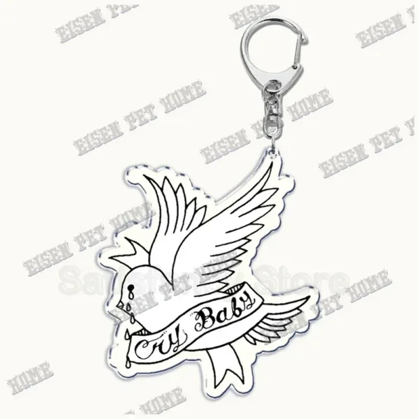 Lil Peep Acrylic Keychain Pendant Gift - Image 10