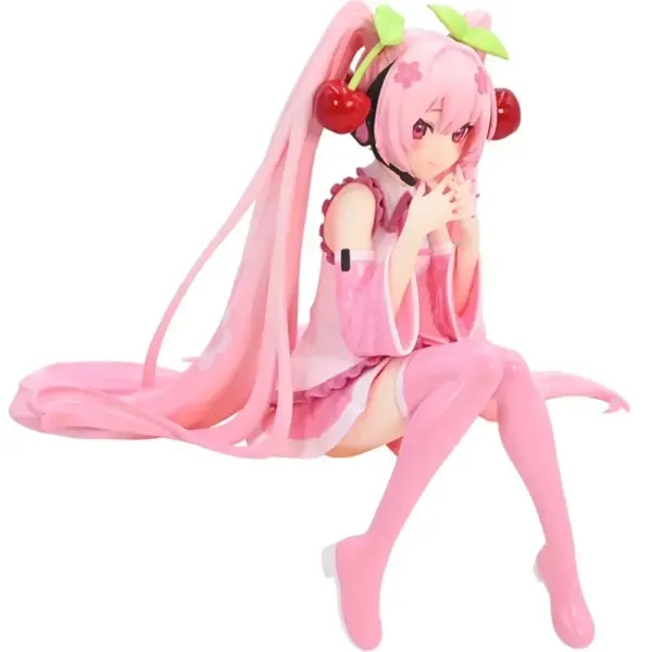 Hatsune Miku Pink Dress PVC Collectible Figure - Image 4