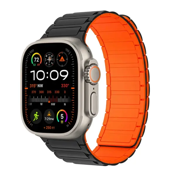 Silicone Magnetic Strap for Apple Watch 49mm 45mm - Image 22