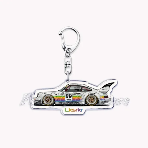 Classic Japanese Racing Cars Keychain Pendant - Image 17