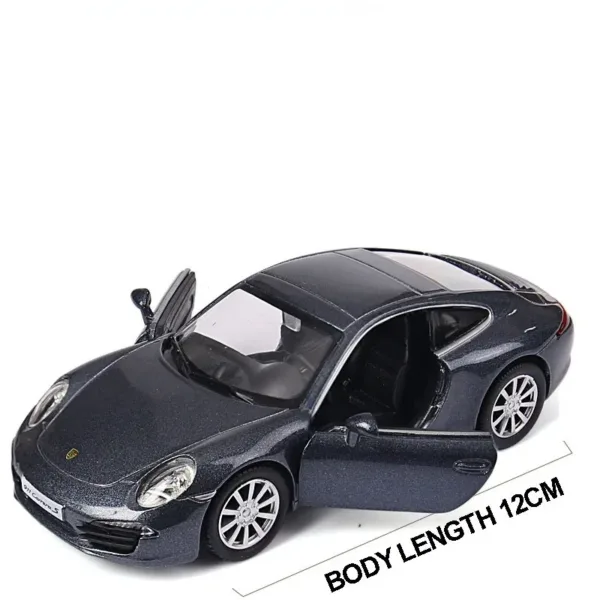 1:36 Porsche 911 Carrera S Diecast Model Car - Image 8